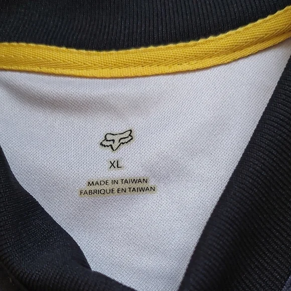 Fox Racing Black and Yellow Jersey Men's Size XL - Picture 3 of 13
